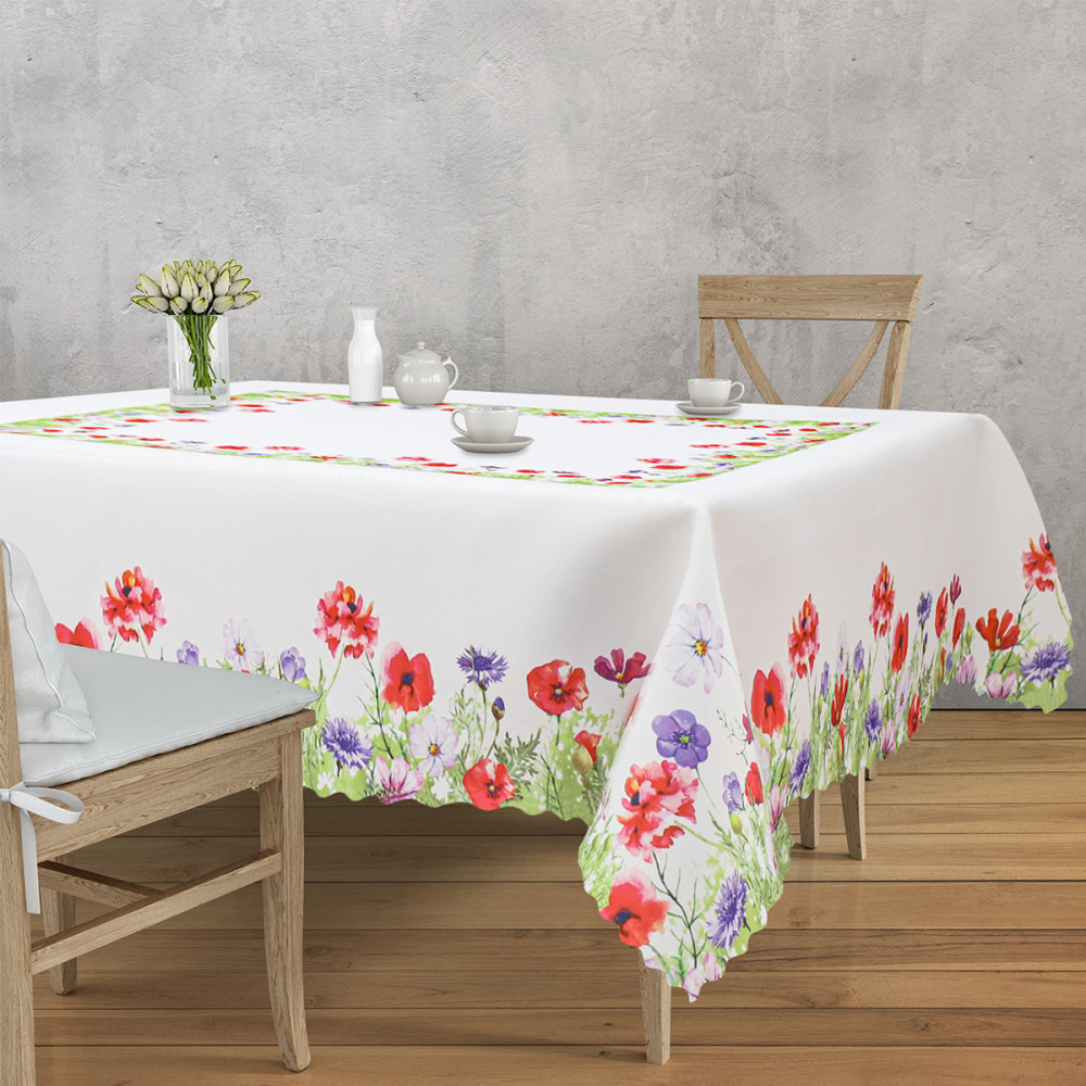 Скатерть прямоугольная «Маки» | BRAVO
