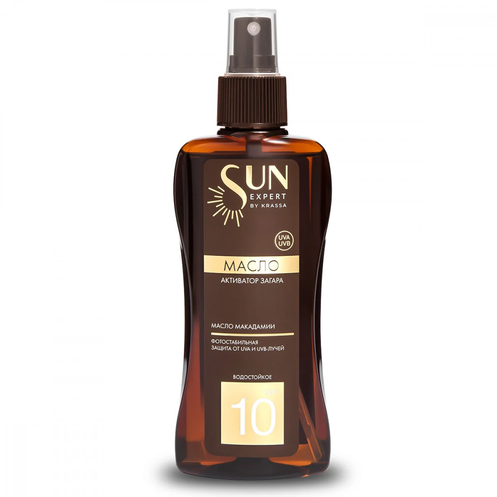 Масло-активатор загара SPF 10 | Sun Expert | Krassa