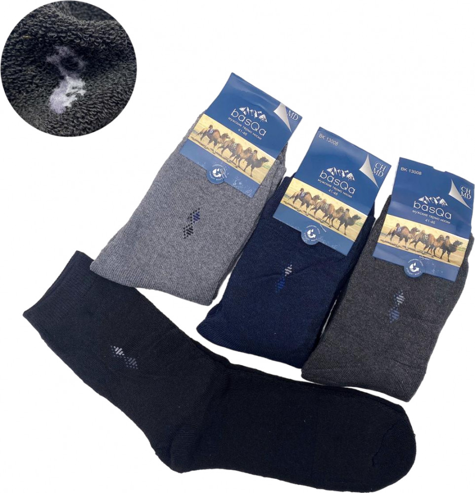 Комплект носков мужских «Махра узор №9» | BasQa