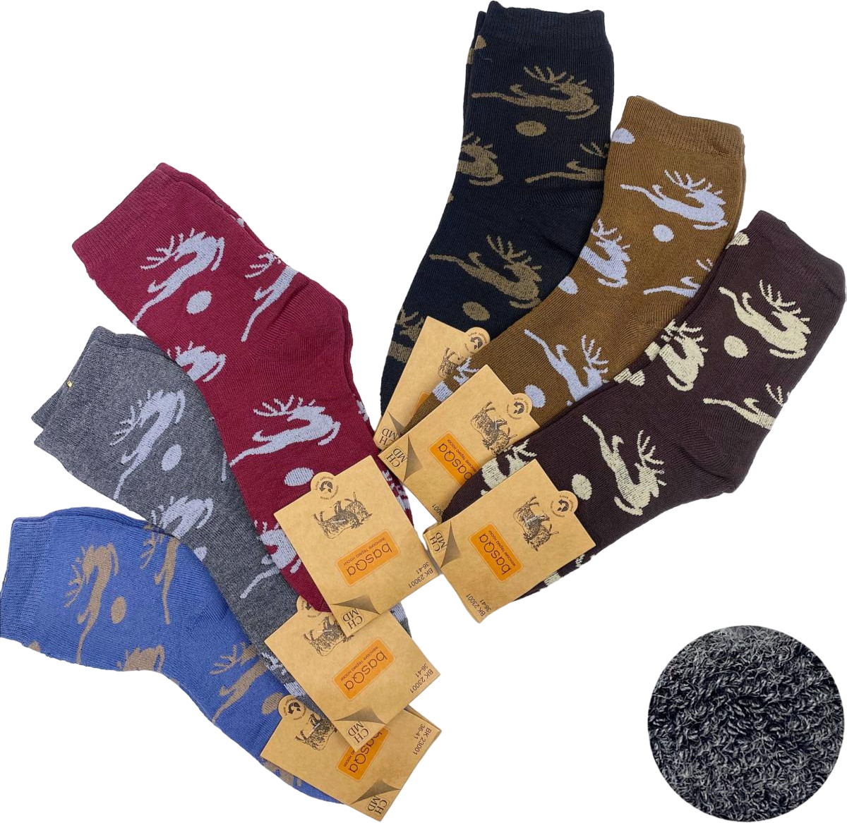 Комплект носков женских «Олень» | BasQa