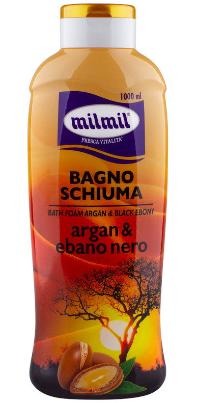 Гель для душа и пена для ванны «Argan & Black Ebony» | Mil Mil professional