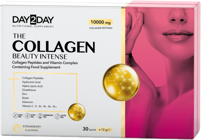 Коллаген со вкусом клубники «Сollagen Beauty Intense» | Day2day | Orzax