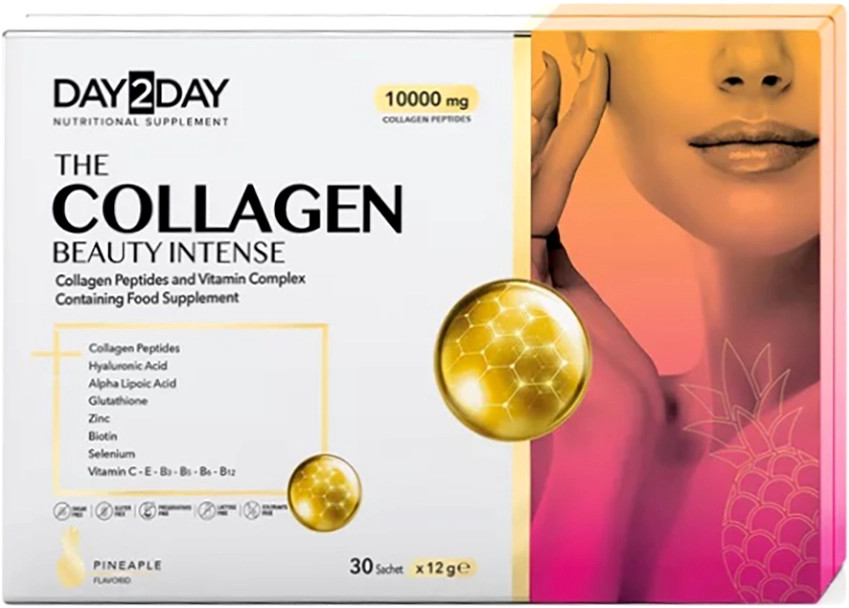 Коллаген со вкусом ананаса «Сollagen Beauty Intense» | Day2day | Orzax