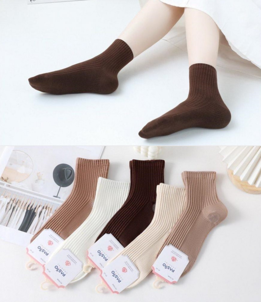 Комплект носков женских «Рубчик» | Passo Chantal