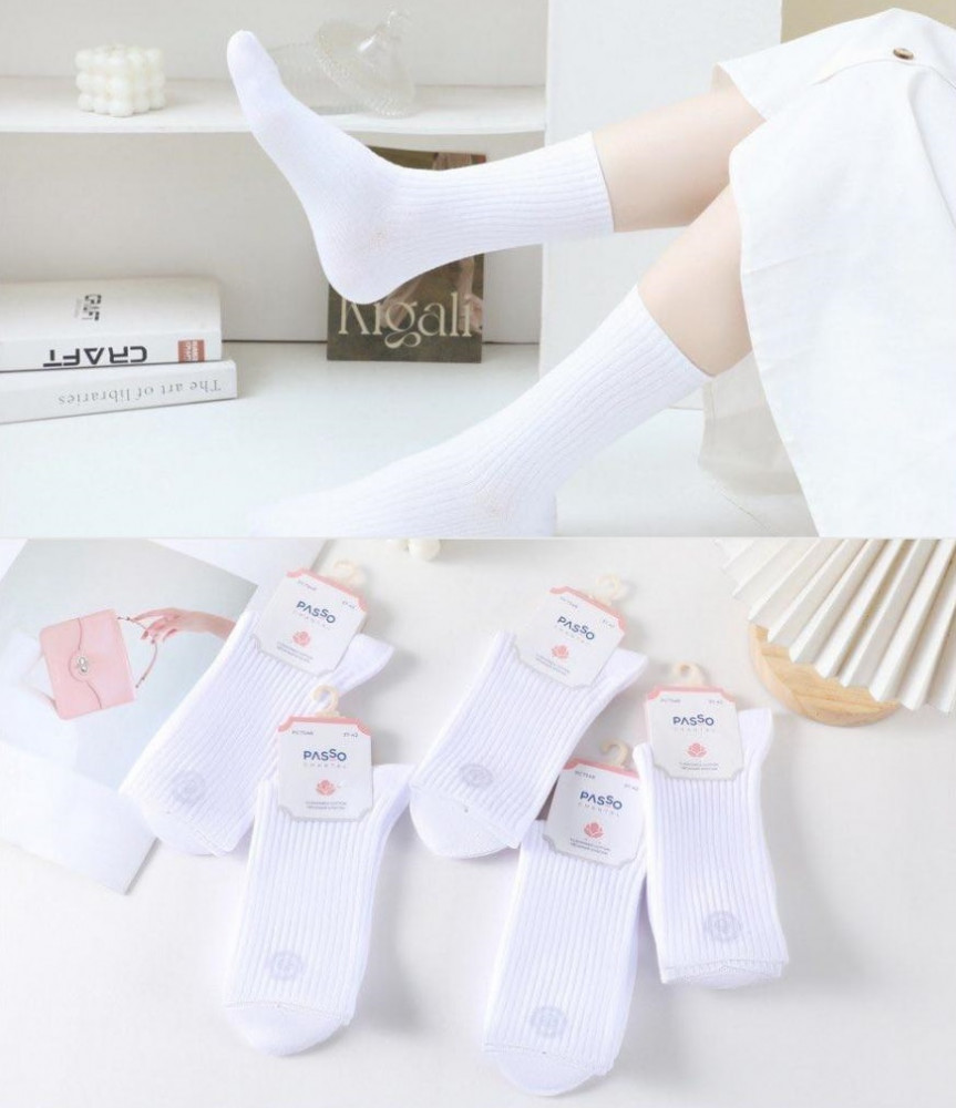 Комплект носков женских «Рубчик» | Passo Chantal