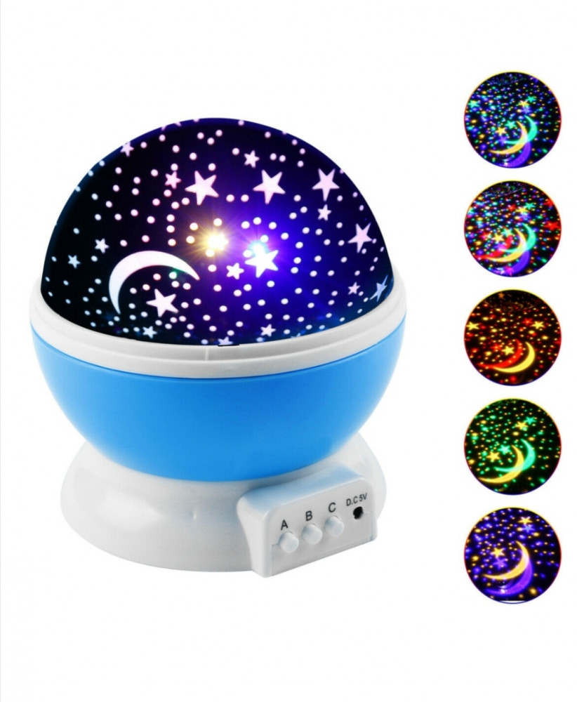 Вращающийся ночник-проектор «Звёздное небо»
