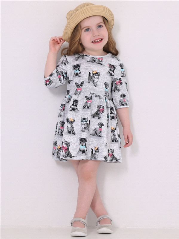 Платье для девочек | Променад | Апрель