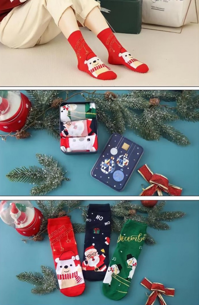 Комплект носков унисекс | Merry Christmas | Madame Chantal