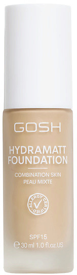 Тональное средство «Hydramatt Foundation» SPF 15, оттенок 004Y Light | Gosh