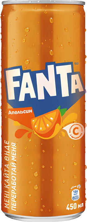 Напиток газированный со вкусом апельсина «Orange» | Fanta