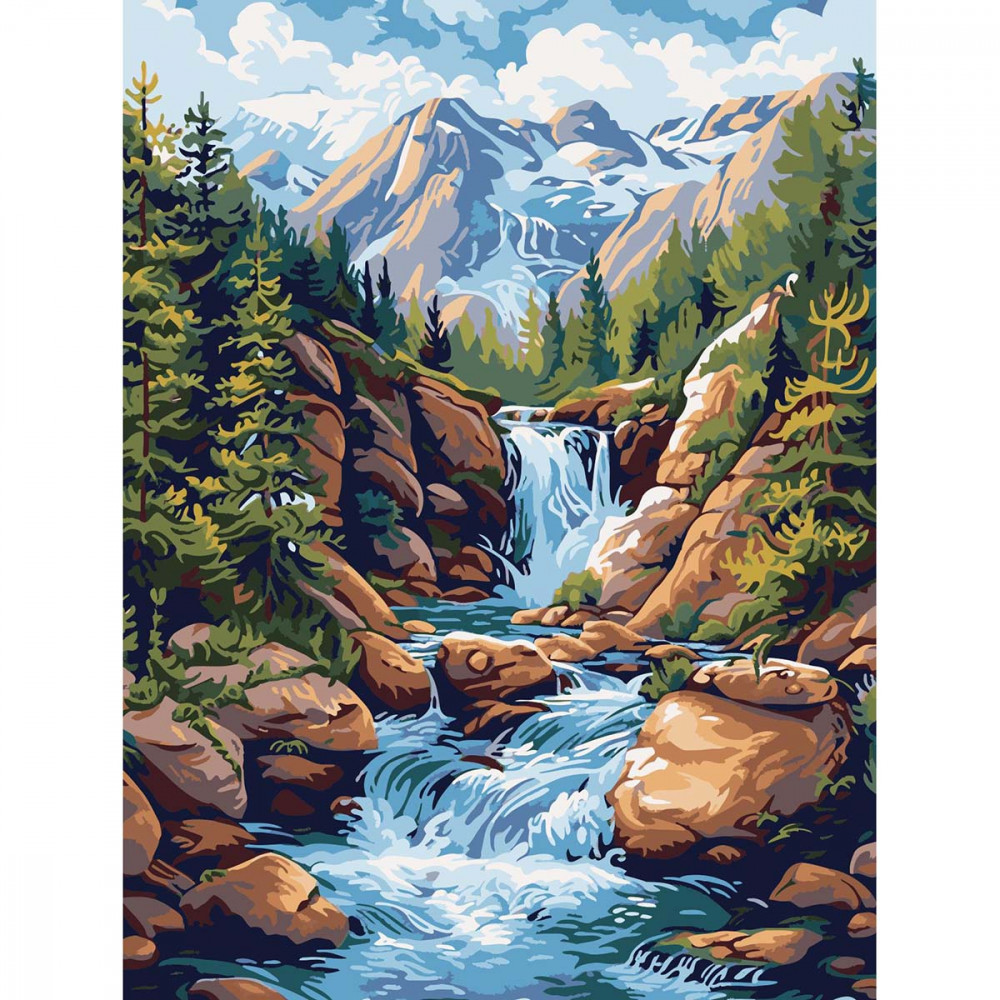 Набор для рисования по номерам «Водопад» | Cristyle