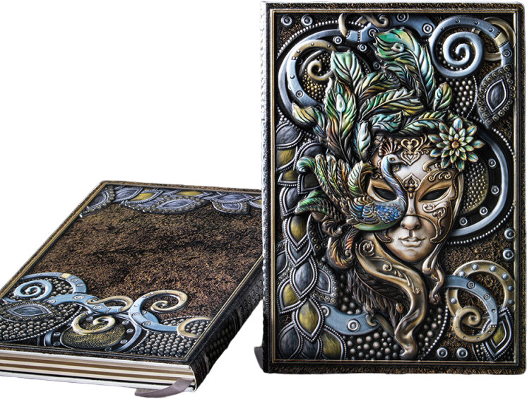 Блокнот с 3D-обложкой «Венецианская маска» | Белоснежка