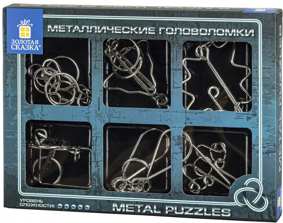 Набор головоломок металлических | Золотая сказка