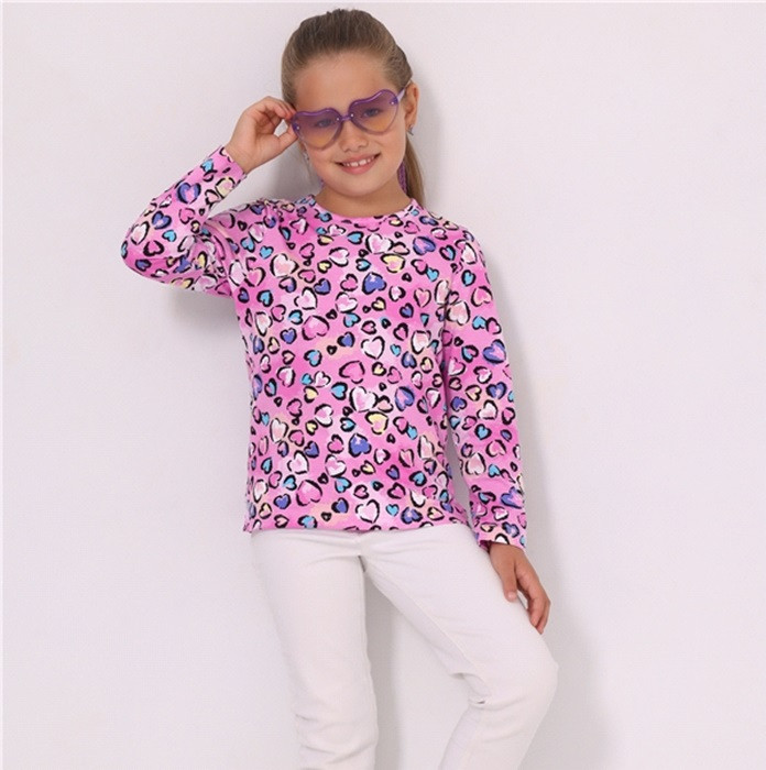 Лонгслив для девочек | Прогулка | Апрель