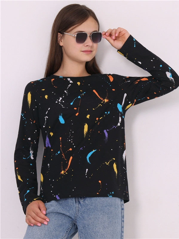 Лонгслив для девочек | Прогулка | Апрель