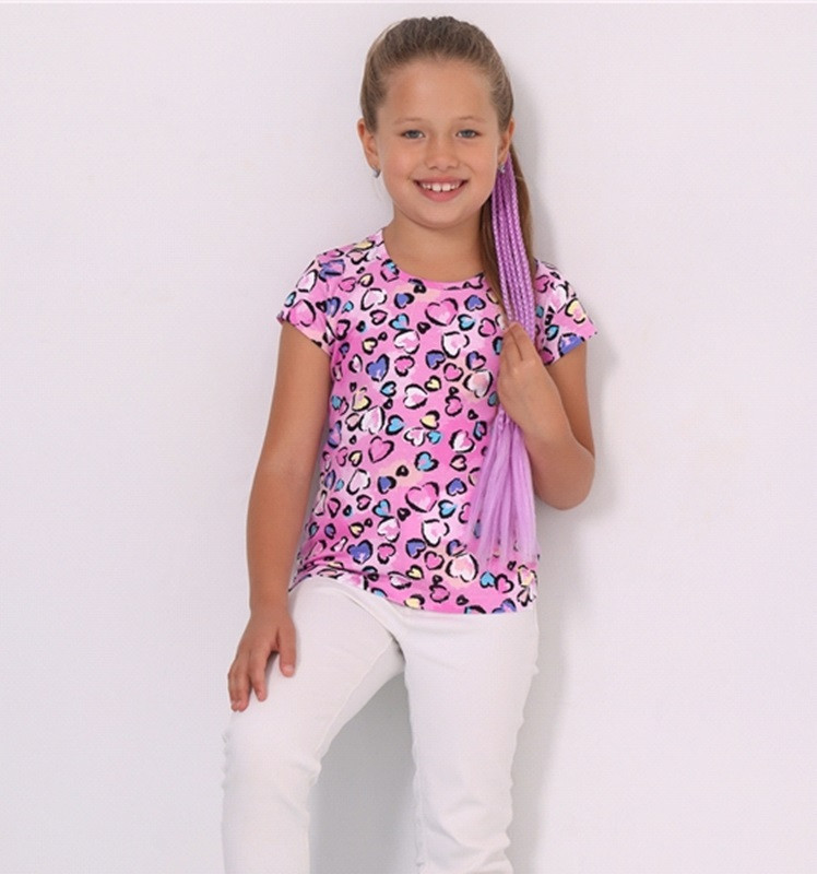 Футболка для девочек | Дизайнерский принт | Апрель