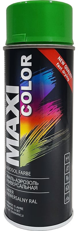 Эмаль-аэрозоль, Ярко-зеленый | Maxi Color