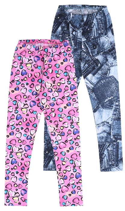 Комплект легинсов для девочек | Лужок | Апрель