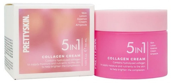 Крем для лица с коллагеном «5 in 1 Collagen Cream» | Pretty Skin