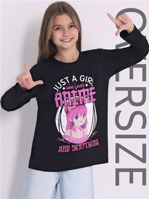 Лонгслив для девочек | Взрослые дети | Апрель