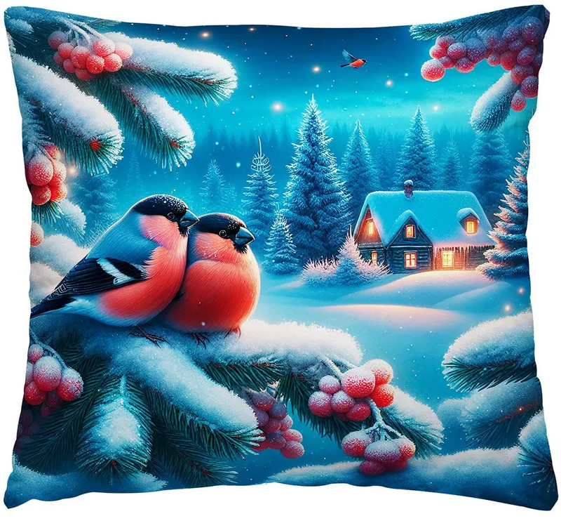 Подушка декоративная «Snowy view» | Cell | Унисон