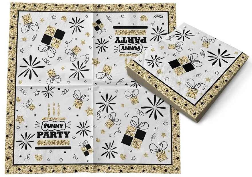 Салфетки бумажные «Funny party/Веселая вечеринка» | Funny party | PrioritY
