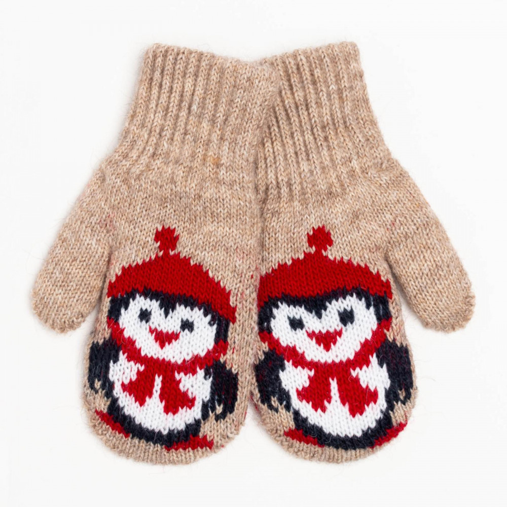 Варежки двойные детские | БараноWool