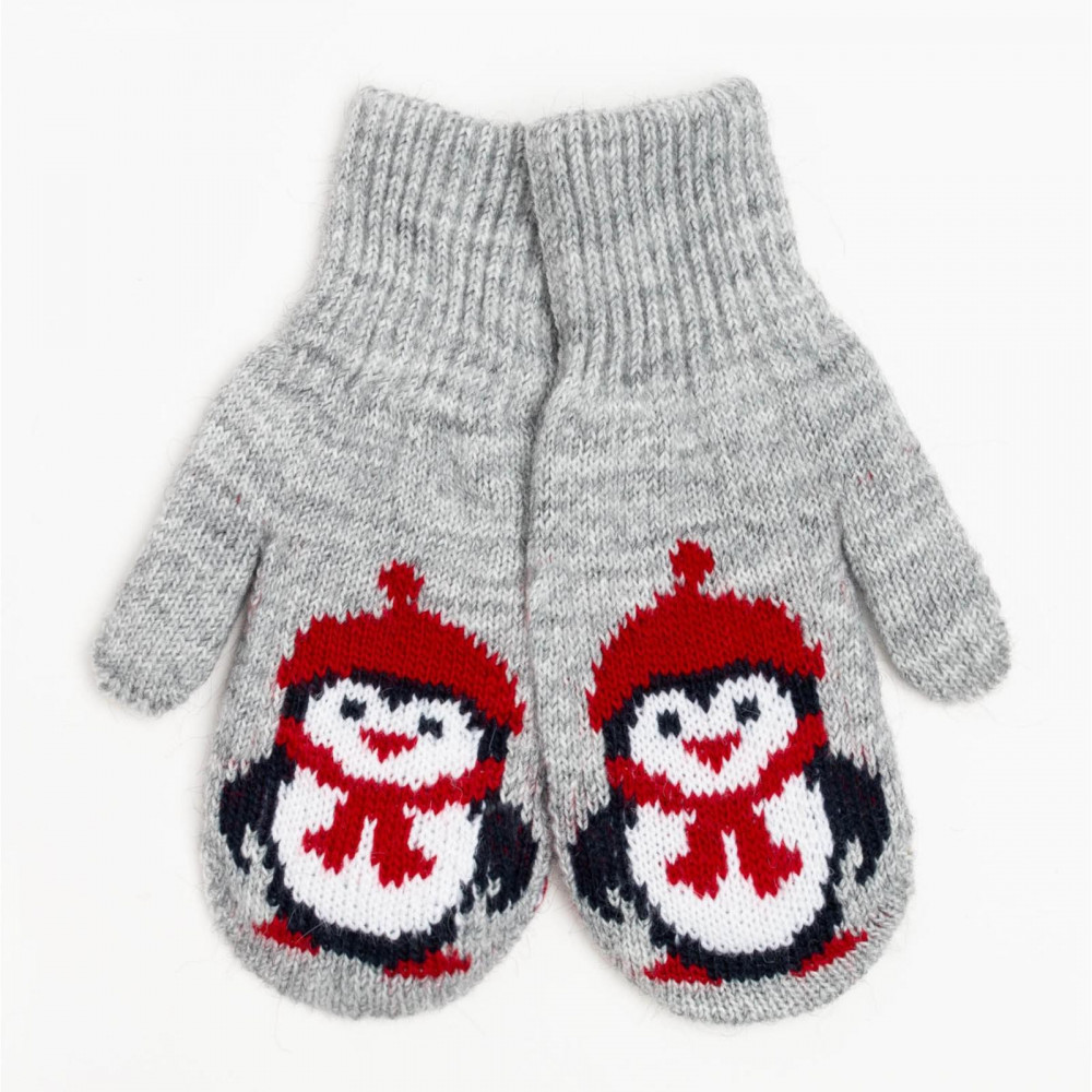 Варежки двойные детские | БараноWool