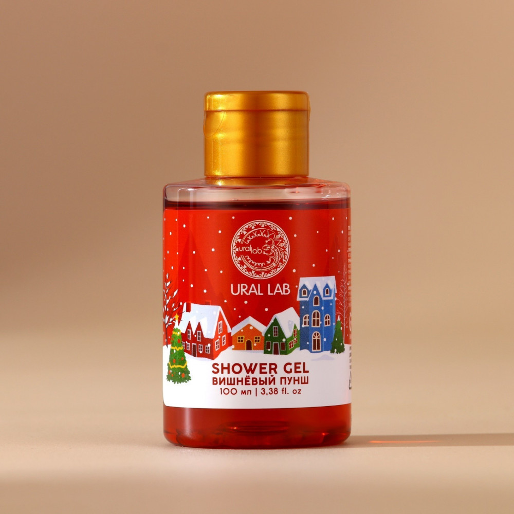 Гель для душа с ароматом вишнёвого пунша | Winter Melody | Ural lab