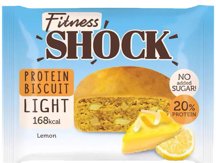 Бисквит неглазированный протеиновый Protein Biscuit Light «Лимон» | FitnesShock