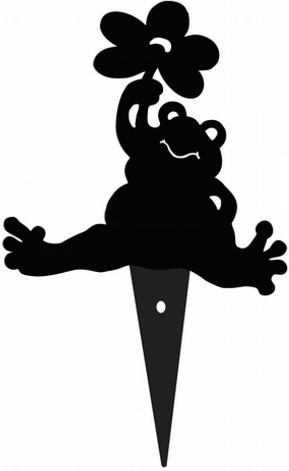 Фигура садовая «Лягушка с цветком» | Мультидом Трейдинг