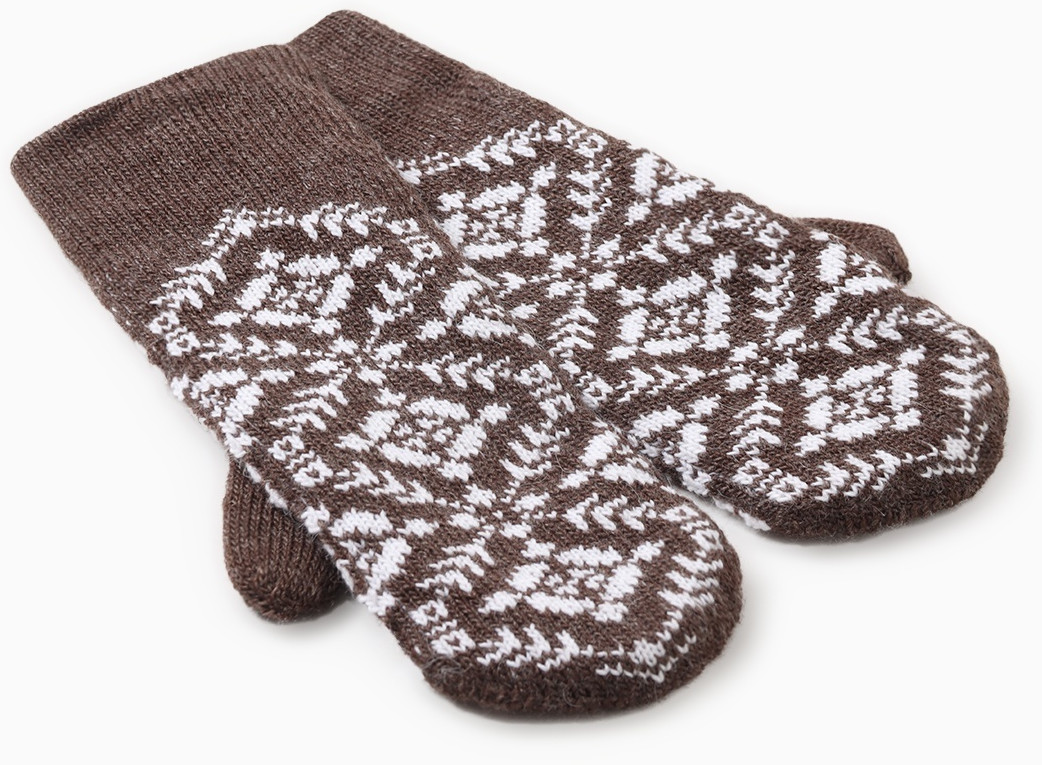 Варежки женские двойные | БараноWool