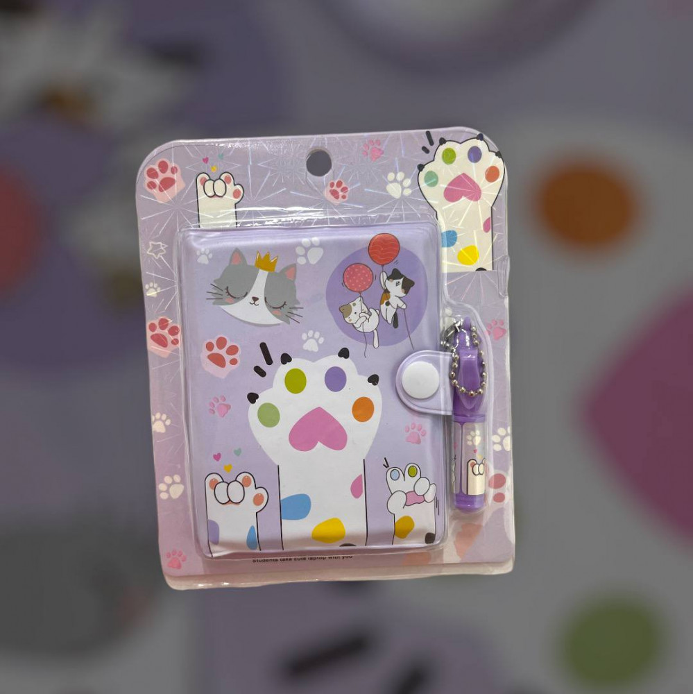 Блокнот с ручкой «Лапка Meow»