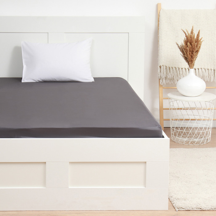 Простыня на резинке «Forged iron» | Solid collection | LoveLife