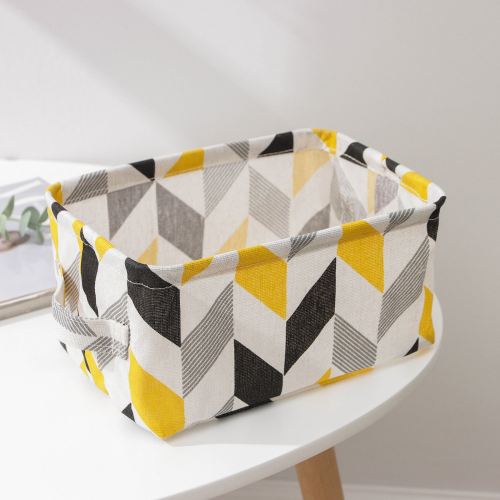 Корзинка для хранения с ручками «Зиг-заг» | Доляна