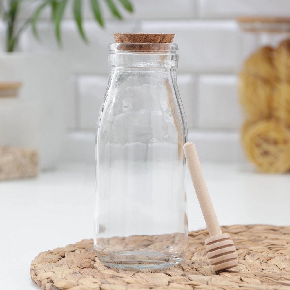 Ёмкость для мёда и варенья с деревянной ложкой «Парфе» | Парфе | Доляна