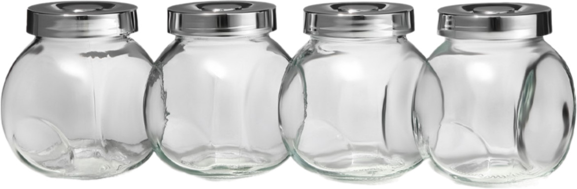 Набор банок для хранения сыпучих продуктов с крышками «Блеск» | Блеск | Доляна