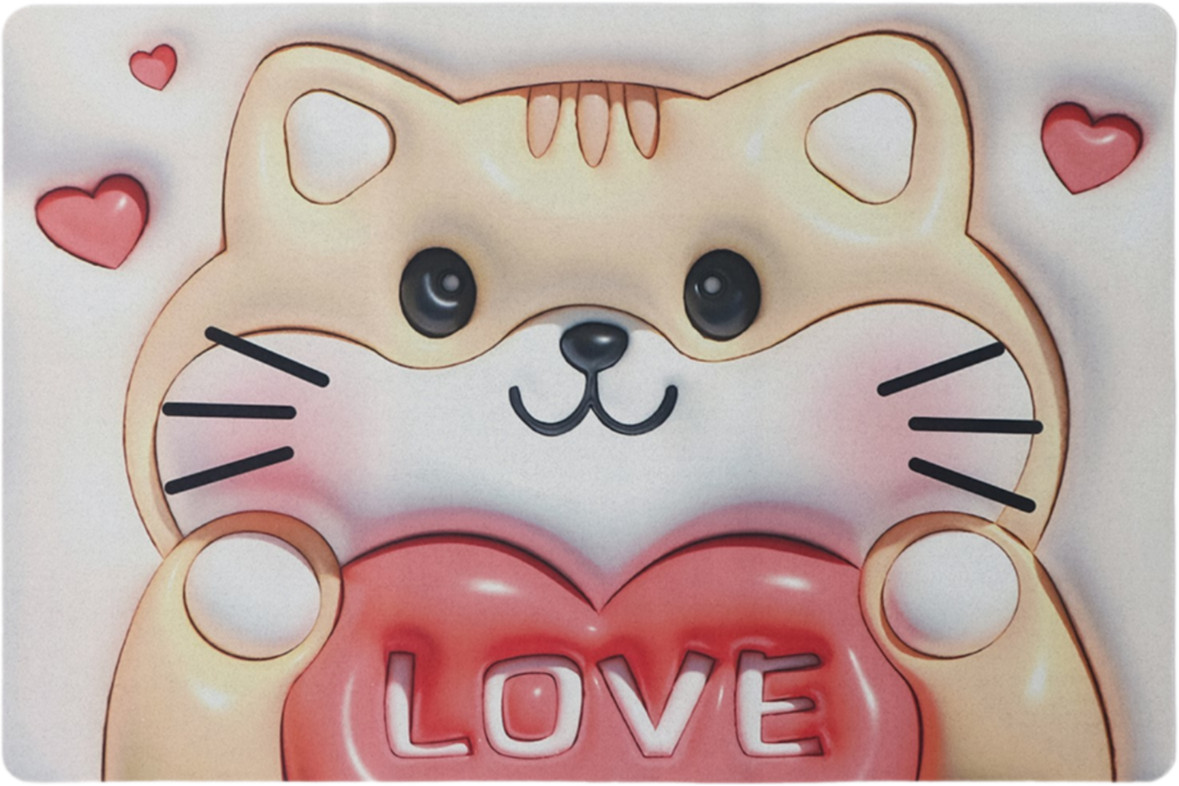 Коврик для ванной «Love» | Доляна