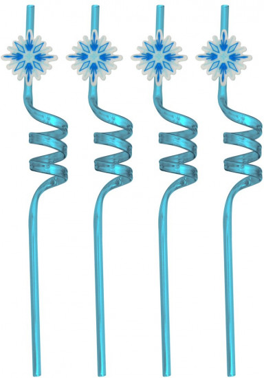 Набор трубочек для коктейля «Снежинки»