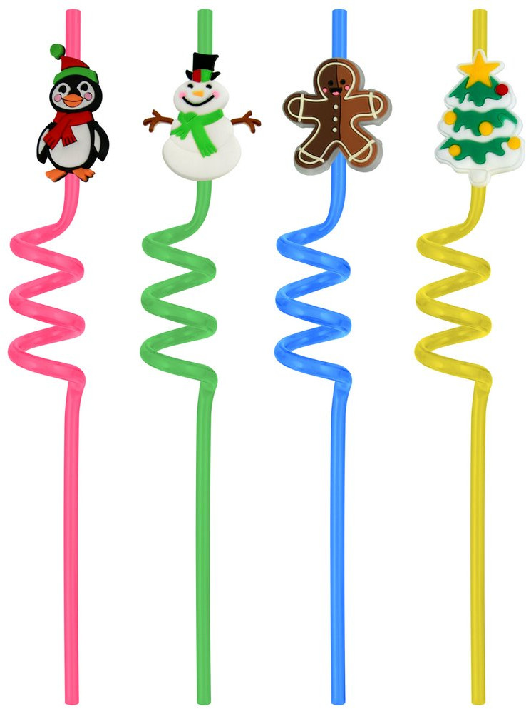 Набор трубочек для коктейля «Новогодние игрушки» | Мультидом Трейдинг