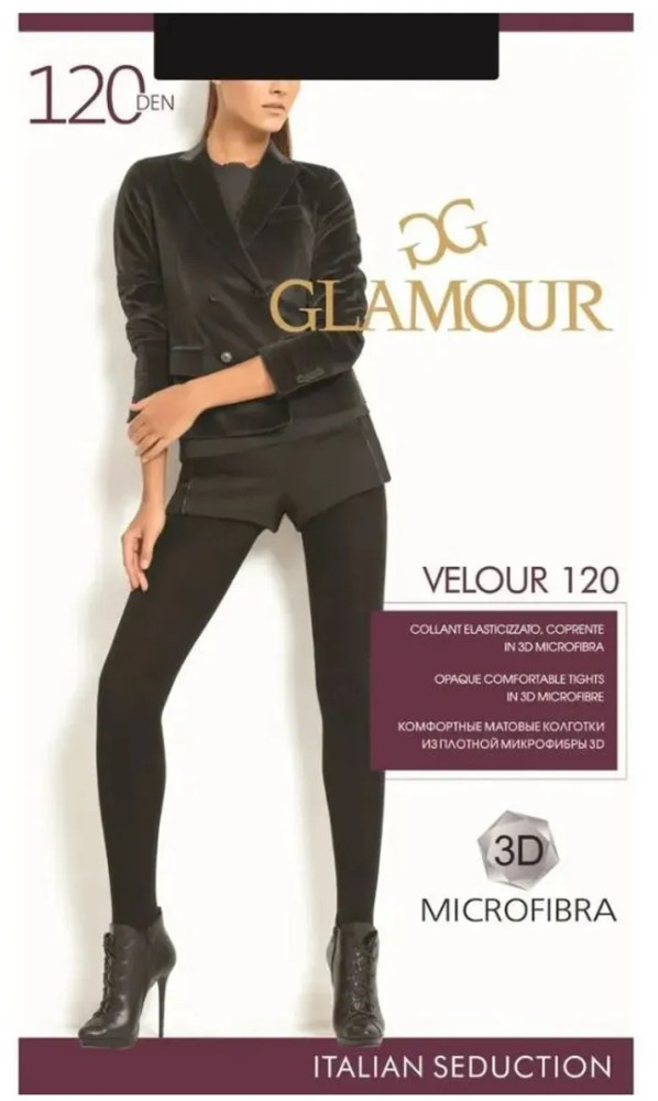 Колготки женские из микрофибры «Velour 120» | Glamour