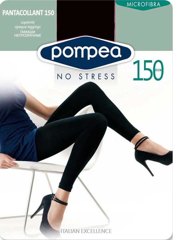 Леггенсы из микрофибры "Pantacollant" (nero, 150) | Pompea