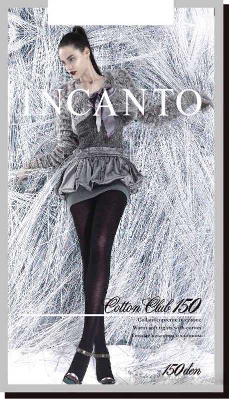 Колготки теплые «Cotton Club» (nero, 150 DEN) | Incanto