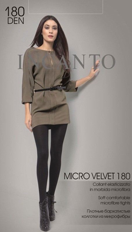 Колготки из микрофибры "Micro Velvet" (nero, 180 DEN) | Incanto