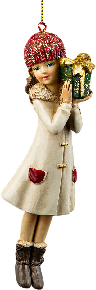 Украшение подвесное «Девочка на прогулке» | Музыкальная шкатулка | Erich Krause