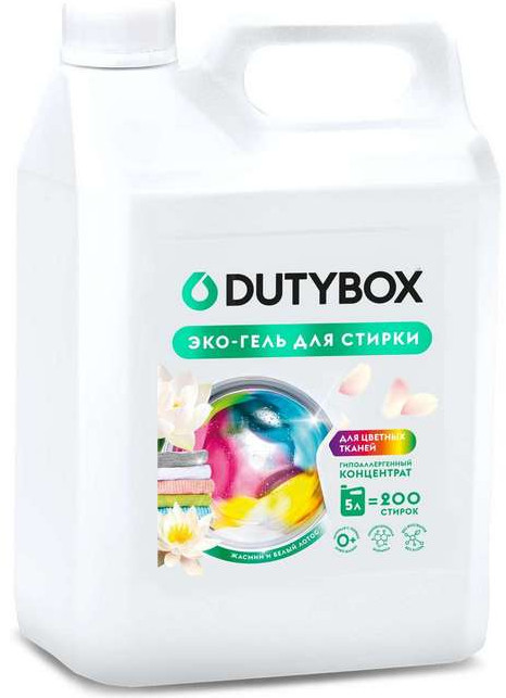 Эко-гель для стирки цветных тканей концентрированный «Жасмин и белый лотос» | DutyBox