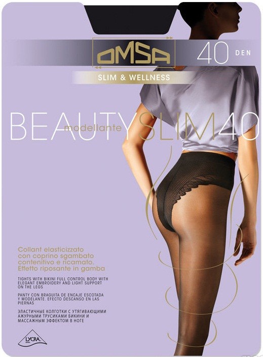 Колготки с утяжкой-трусиками «Beauty Slim 40» | Omsa