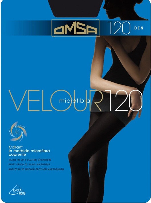 Колготки из микрофибры «Velour 120» | Omsa