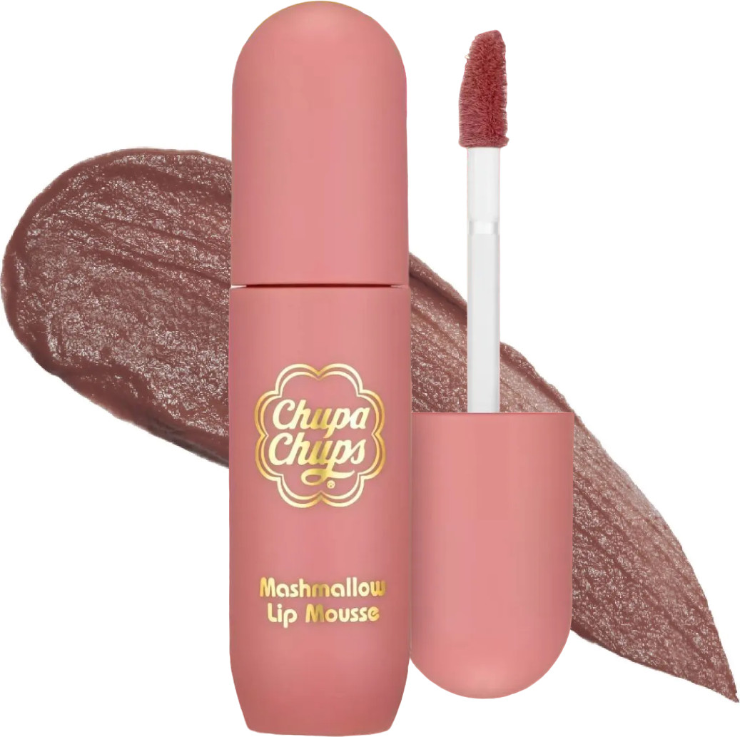 Помада-мусс для губ бархатистая «Marshmallou Lip Mousse», тон Tea Rose | Chupa Chups Beauty