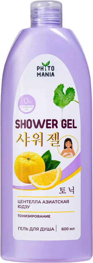 Гель для душа тонизирующий «Центелла азиатская и юдзу» | Phytomania | Krassa